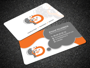 Business cards in digital learning for freelancer | Business Card Design by Sandaruwan