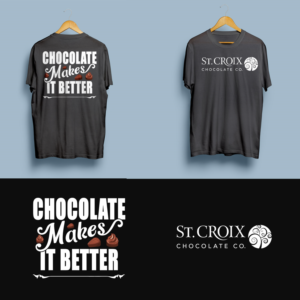 T-Shirt-Design von mekhfioui für St. Croix Chocolate Company | Design #25513244