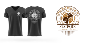 T-Shirt-Design von Risallah für St. Croix Chocolate Company | Design #25500534