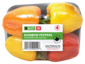 Rainbow Pepper Label for Grocery stores (4pk bell peppers) | Etikett-Design von SofiaDesignStudio