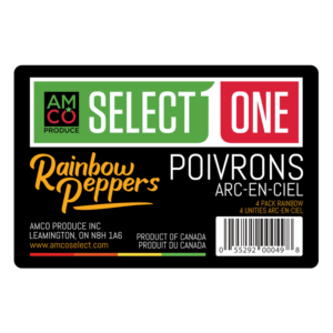 Rainbow Pepper Label for Grocery stores (4pk bell peppers) | Etikett-Design von RenCan