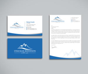 New, clean letterhead for law firm  in Colorado using recently designed logo. | Letterhead Design by Uttom 2