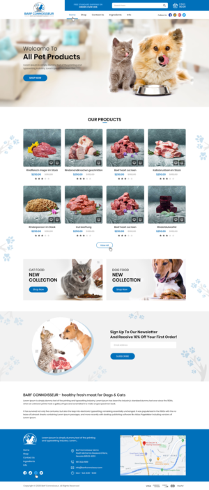 HUNDE & KATZENFUTTER HERSTELLER BIO | Wordpress Design by Ved Web Services