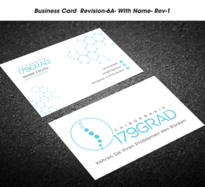 Renowned Chiropractic Clinic needs unique and professional business card | Visitenkarten-Design von Expert Designer