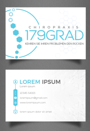 Renowned Chiropractic Clinic needs unique and professional business card | Visitenkarten-Design von SAI DESIGNS