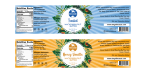 Label Design for Tiny Isle Hawaiian Macadamia Nut Butter Jars. | Label Design by RenCan