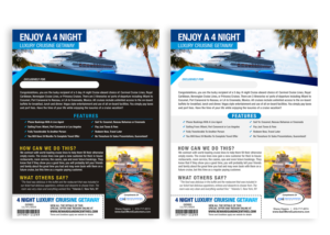 Redesign My Travel Voucher Coupons-Please redesign the flyers I have attached to this brief.  | Graphic Design by MDesigns ™