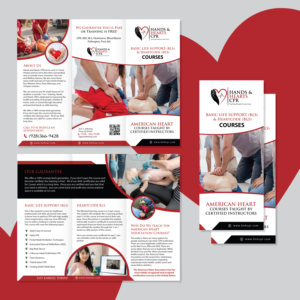 Tri-fold brochure needed for company offering CPR courses | Broschüren-Design von Achiver