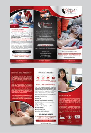 Tri-fold brochure needed for company offering CPR courses | Broschüren-Design von alex989