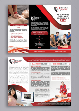 Tri-fold brochure needed for company offering CPR courses | Broschüren-Design von DA.