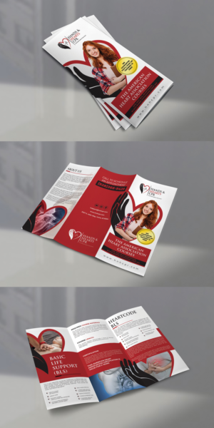 Tri-fold brochure needed for company offering CPR courses | Broschüren-Design von BLUE WINGS