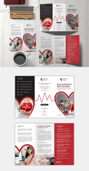 Tri-fold brochure needed for company offering CPR courses | Broschüren-Design von ZeneFashions