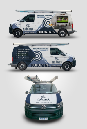 Telecommunication company needs a car wrap design for 3 vans | Car Wrap Design by SAI DESIGNS