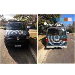 Telecommunication company needs a car wrap design for 3 vans | Car Wrap Design by Javelin Studio