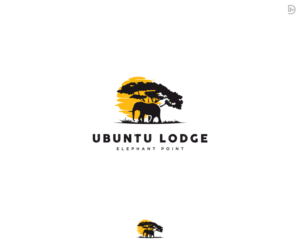 Ubuntu Lodge [AND] Elephant Point | Logo Design by D_Mantra