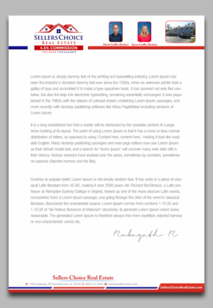 Sellers choice Letter head | Letterhead Design by Petter Goms