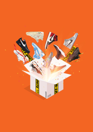 Box Design - Hype sneakers website | Vektor-Design von desainerd