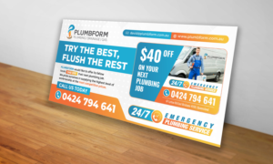 PLUMBING POSTCARD DESIGN (MARKETING) | Postkarten-Design von ecorokerz