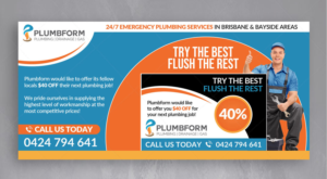 PLUMBING POSTCARD DESIGN (MARKETING) | Postkarten-Design von DA.