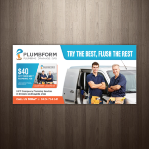 PLUMBING POSTCARD DESIGN (MARKETING) | Postkarten-Design von GraphicsGuru