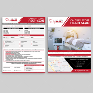 Cardiology Practice needs a Heart Scan Order Form | Flyer Design by DA.