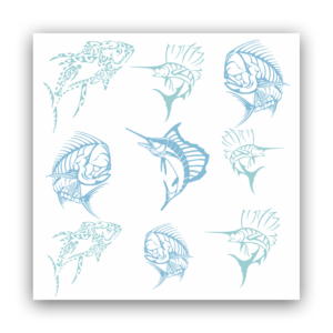 Stationery Background/Wallpaper Pattern Design out of Pelagic Fish  | Grafik-Design von Petter Goms