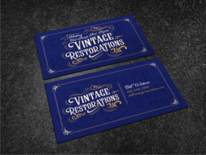 Vintage Restoration Business Card | Business Card Design by Atvento Graphics