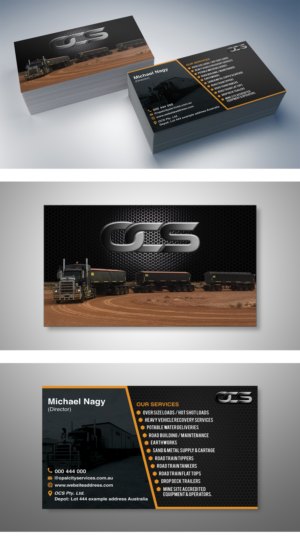 business card for OCS pty ltd | Business Card Design by CG PRITAM