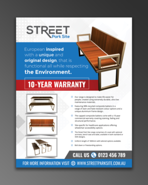 Park furniture company needs a new product flyer | Flyer Design by ecorokerz