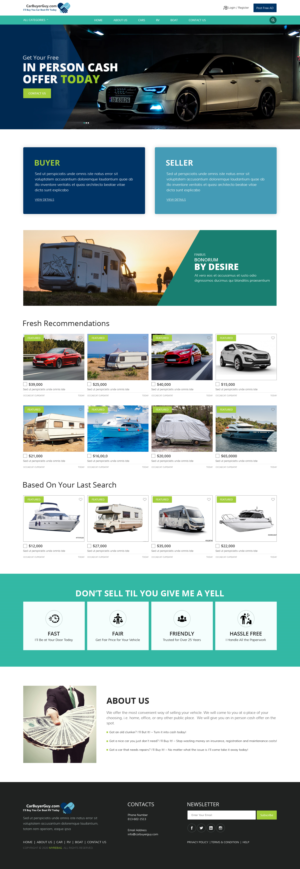 CarBuyerGuy.com needs updated website design. | Web Design by sai.designer87