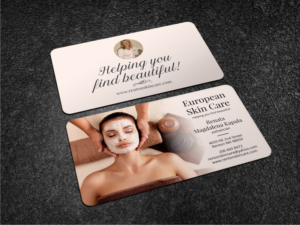 Skin Care business card for esthetician that is home based | Business Card Design by Atvento Graphics