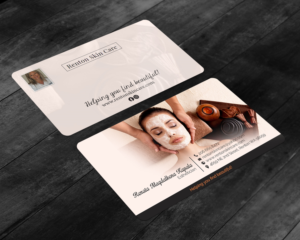 Skin Care business card for esthetician that is home based | Business Card Design by chandrayaan.creative