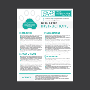 Disharge instructions* | Flyer-Design von Benson M.