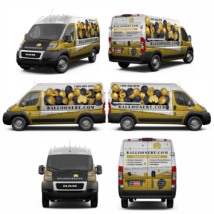 *CONTEST NOW GUARANTEED* Van Wrap for Balloon Delivery business | Car Wrap Design by Zainny Azuar