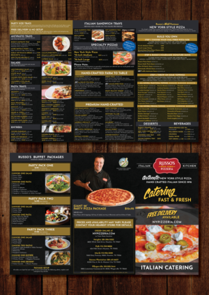 Fresh Catering | Menu Design by Skybluedesignstudio