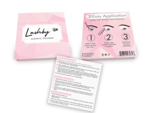 Lash Packaging Design Box, and instruction insert | Packaging Design by Lezette_G