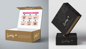 Lash Packaging Design Box, and instruction insert | Packaging Design by SAI DESIGNS