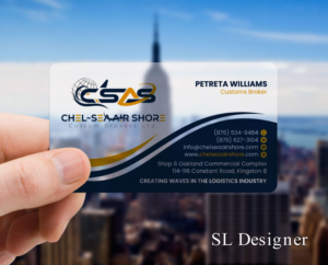 Chel-sea Air Shore Custom Brokers Limited | Business Card Design by SL Designer