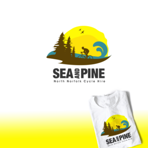 Sea and Pine North Norfolk Cycle Hire | Logo Design by TRHZ