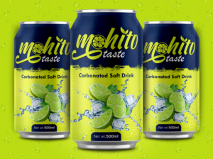 Mohito Taste Carbonated Soft Drink | Label Design by SAI DESIGNS