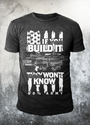 80% Army apparel company needs t-shirt design | T-Shirt-Design von badpixelarts