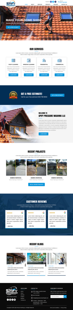 SPIFY PRESSURE WASHING LLC  | Web Design by Titan Eagle