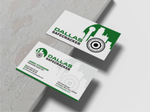 Dallas Safecracker Business Card Design | Business Card Design by Atvento Graphics