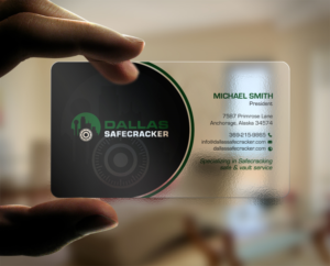 Dallas Safecracker Business Card Design | Business Card Design by chandrayaan.creative