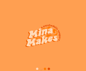 Business name - Minna Makes Tag line - a psychedelic soapery | Logo Design by GBDESIGN