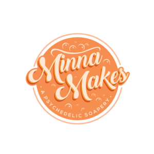 Business name - Minna Makes Tag line - a psychedelic soapery | Logo Design by geni