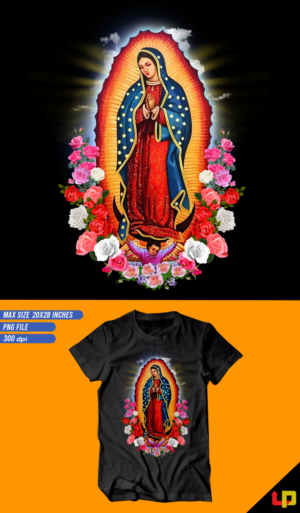 Our Lady of Guadalupe Saint Virgin Mary  | T-shirt Design by Uprinteez