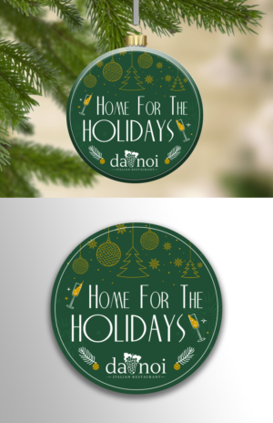 Holiday Message for an ornament | Graphic Design by ecorokerz