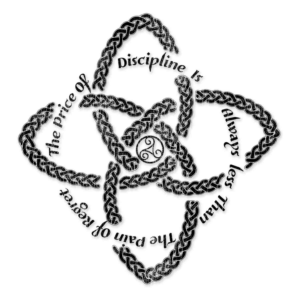 Celtic Dara knot with quote tattoo design | Tattoo Design by BJY