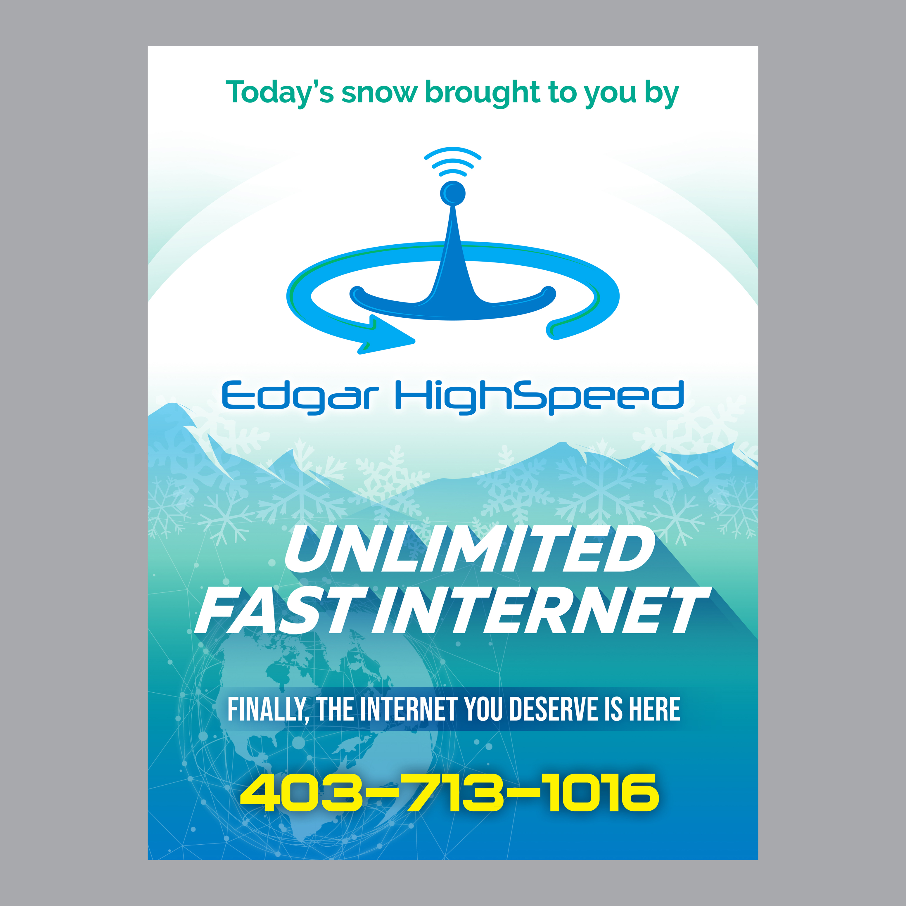 Signage Design by Jul-D for Edgar HighSpeed Inc | Design #25711058